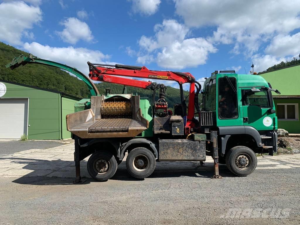 JENZ MAN TGS 6x4 Drobilice za drvo / čiperi
