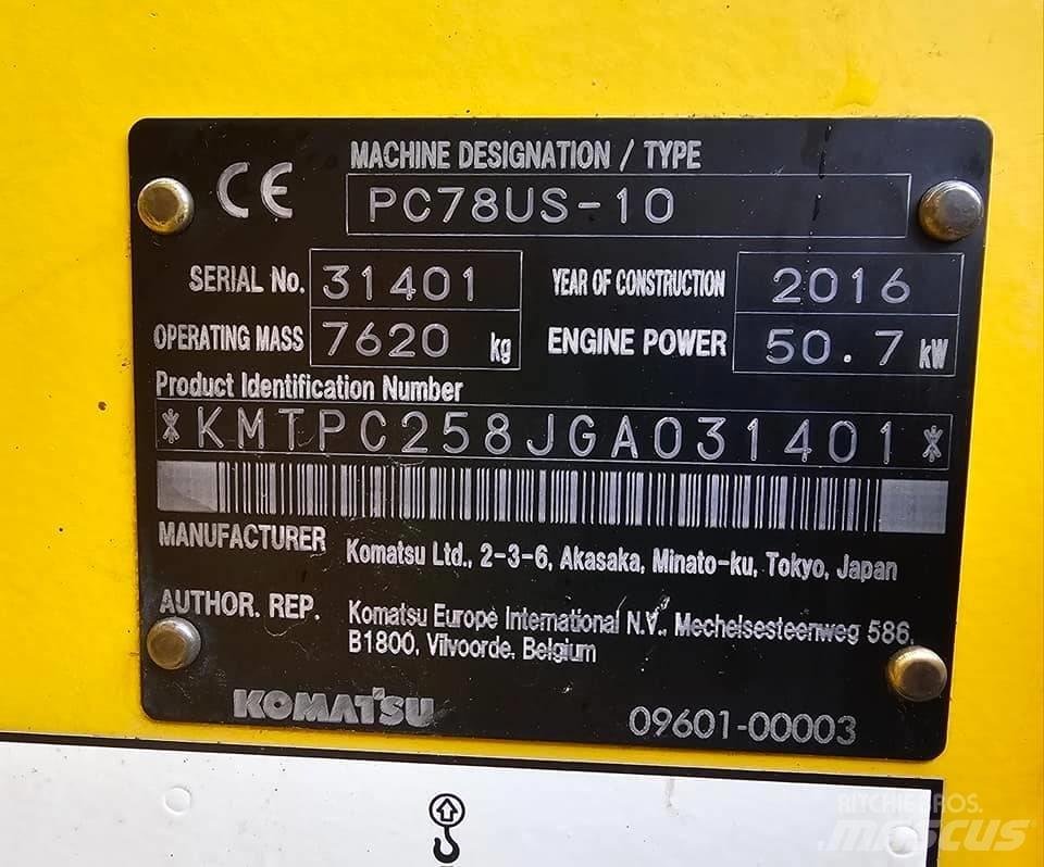 Komatsu pc78us-10 Mini bageri <7t