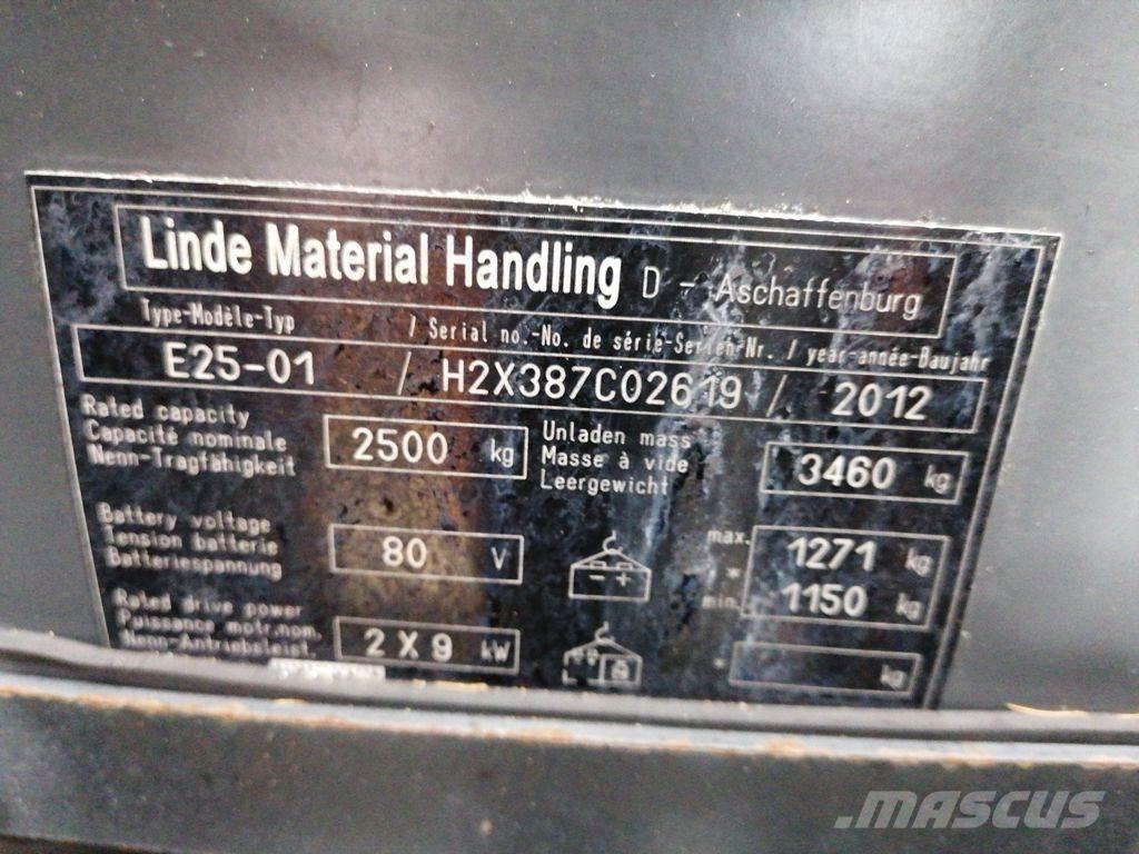 Linde E25-01 Električni viličari