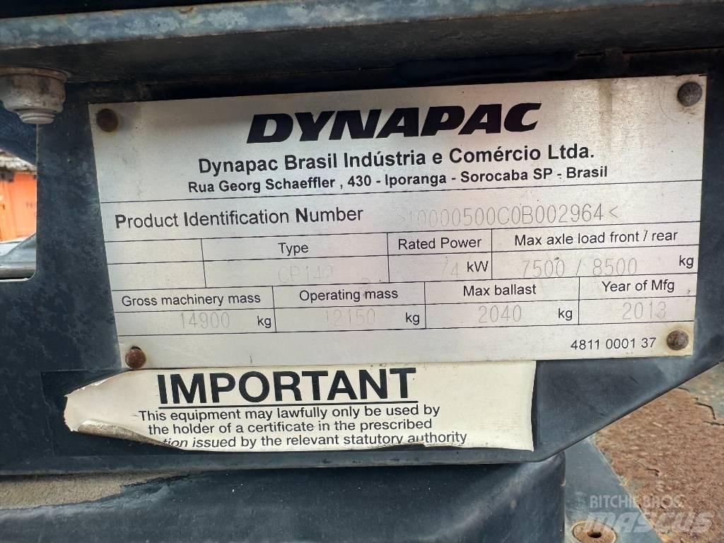 Dynapac CP 142 Gumeni valjci na kotačima