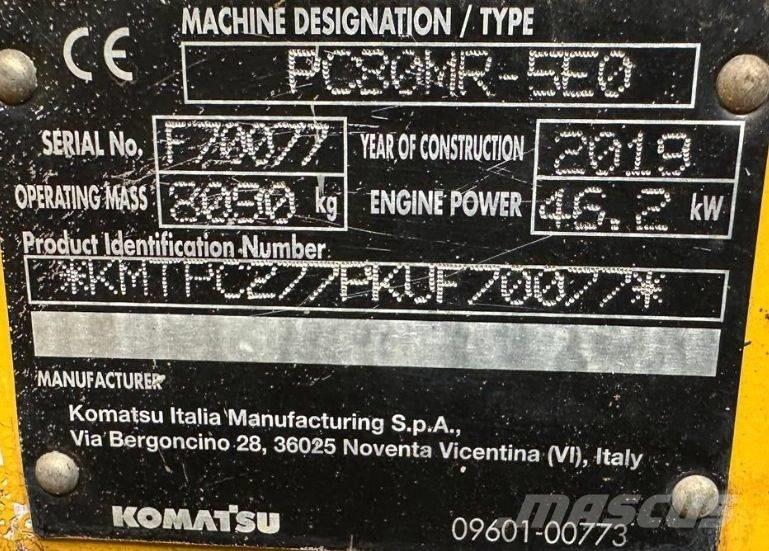 Komatsu PC 80 MR-5EO Midi bageri 7t – 12t