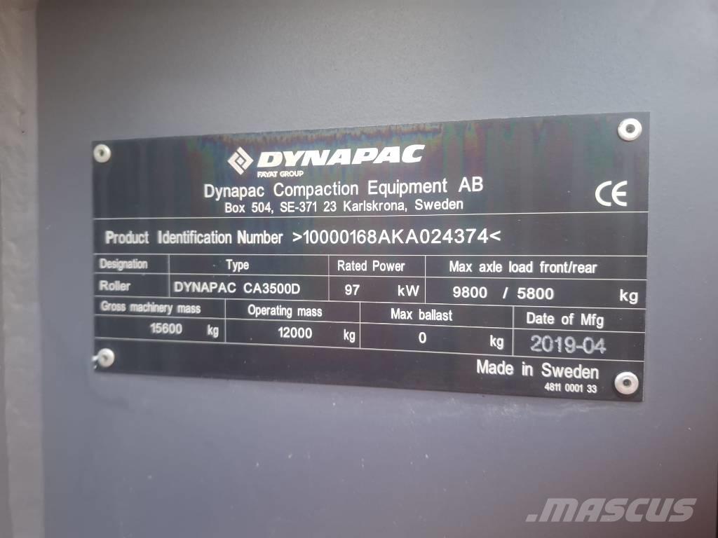 Dynapac CA 3500 D Valjci sa jednim bubnjem