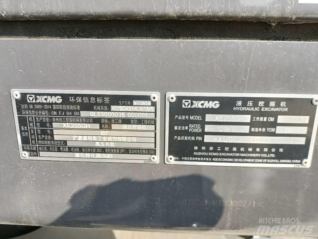 XCMG XE205GH Bageri gusjeničari