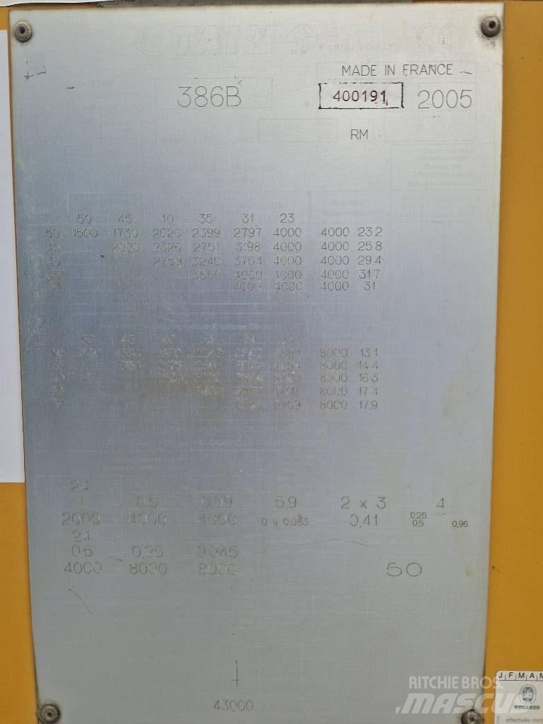 Potain 386B Prijenosni kranovi