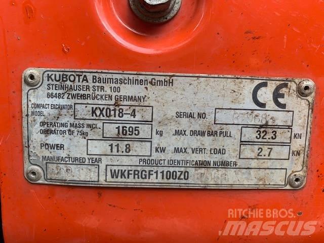 Kubota KX 018-4 Mini bageri <7t