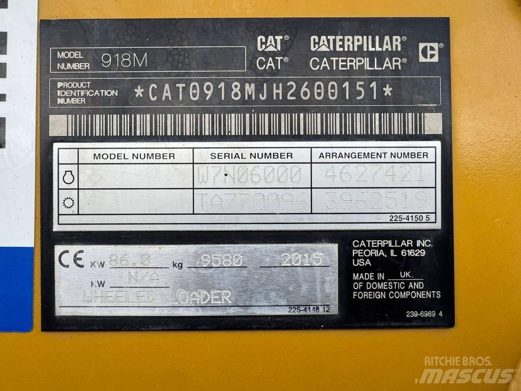 CAT 918 M Utovarivači na kotačima