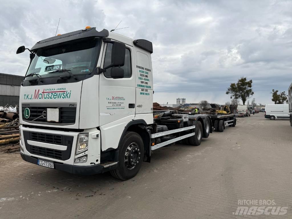 Volvo FH 12 420 Rol kiper kamioni s kukama za dizanje