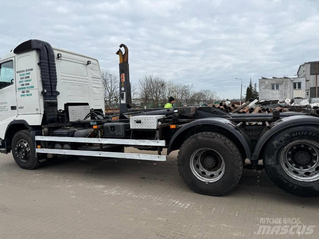 Volvo FH 12 420 Rol kiper kamioni s kukama za dizanje