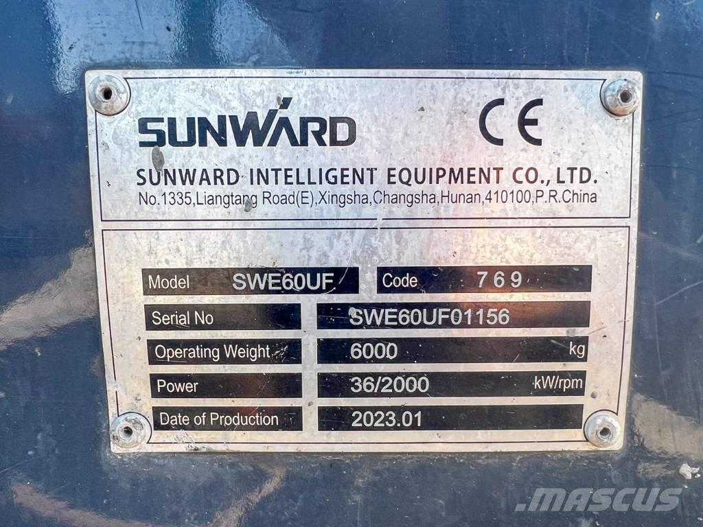 Sunward 60UF Mini bageri <7t