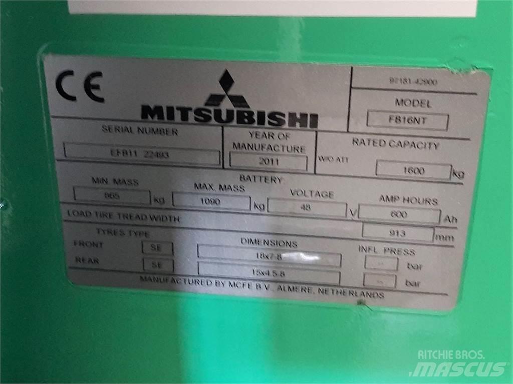 Mitsubishi FB16NT Električni viličari