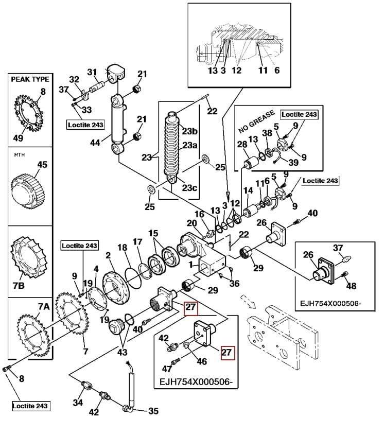  Sworzeń F063515 Glave za kombajne