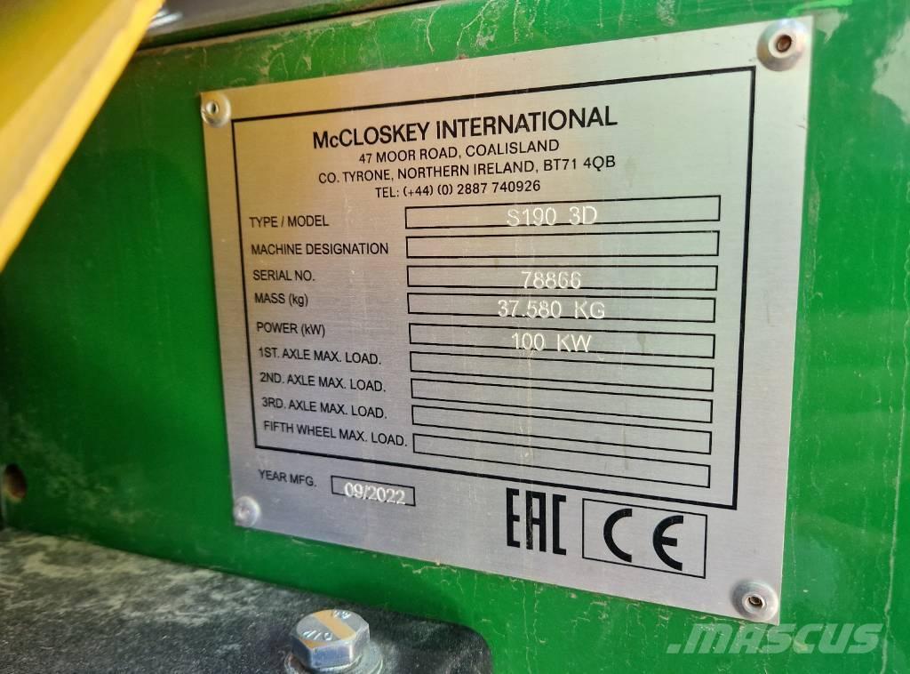 McCloskey S190 Mobilna sita
