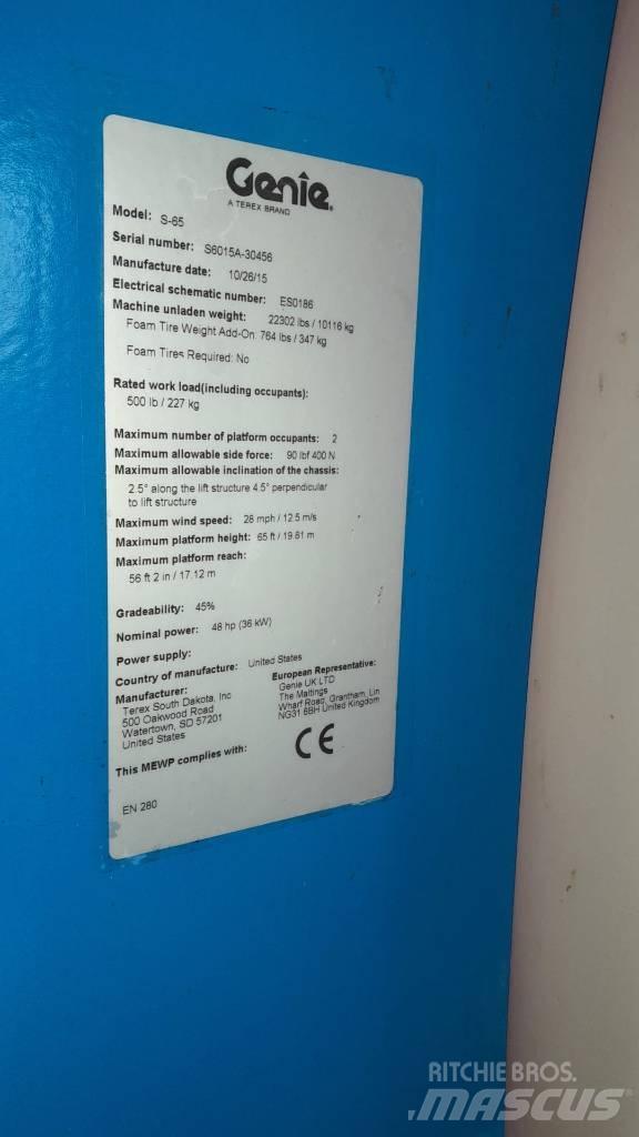 Genie S 65 Zglobne podizne platforme