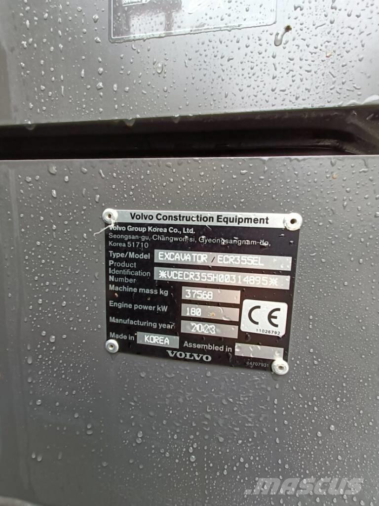 Volvo ECR 355 EL Bageri gusjeničari