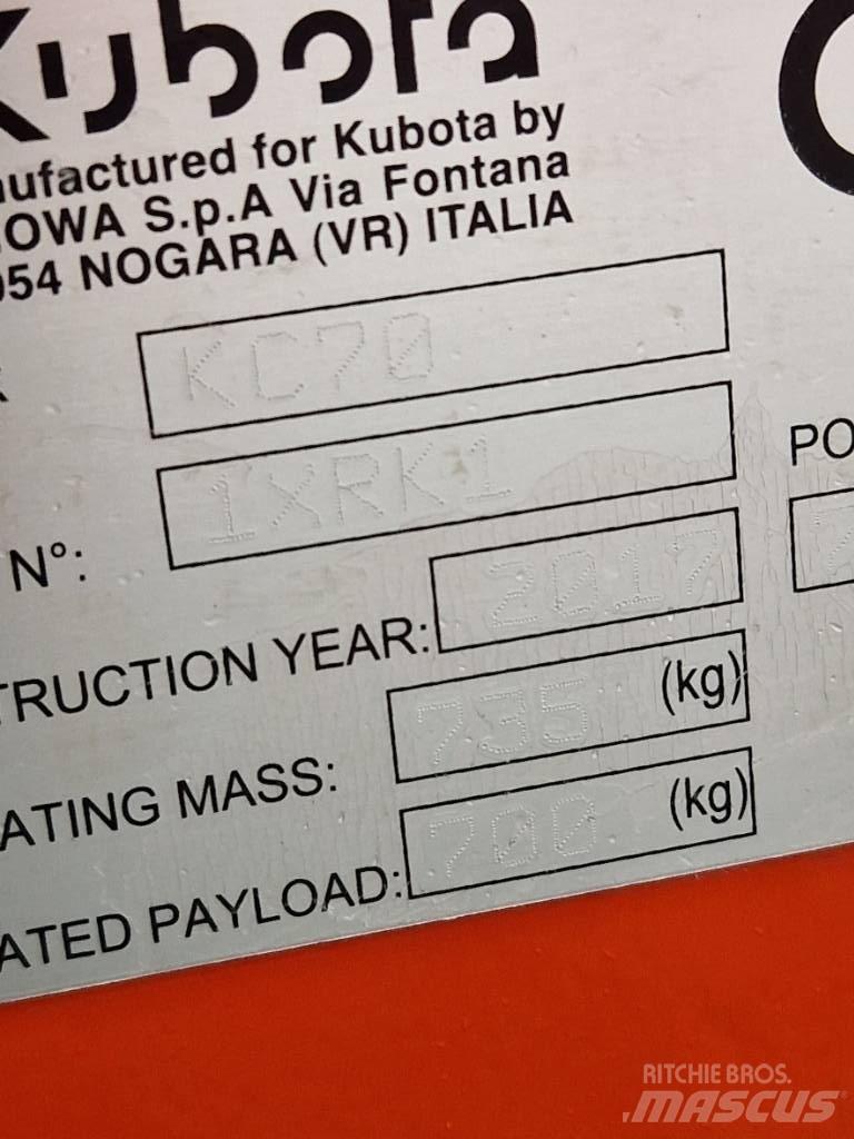 Kubota KC 70 Demperi za gradilišta