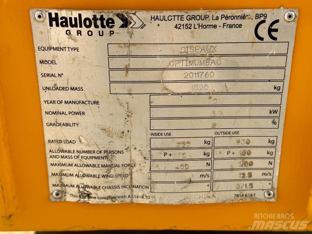 Haulotte OPTIMUM 8 Škaraste platforme