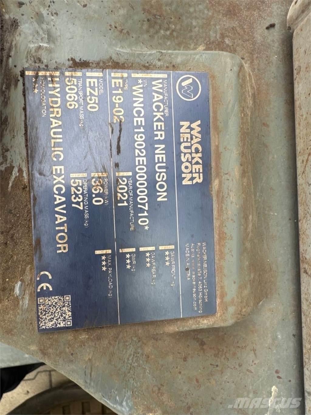 Wacker Neuson EZ50 Bageri gusjeničari