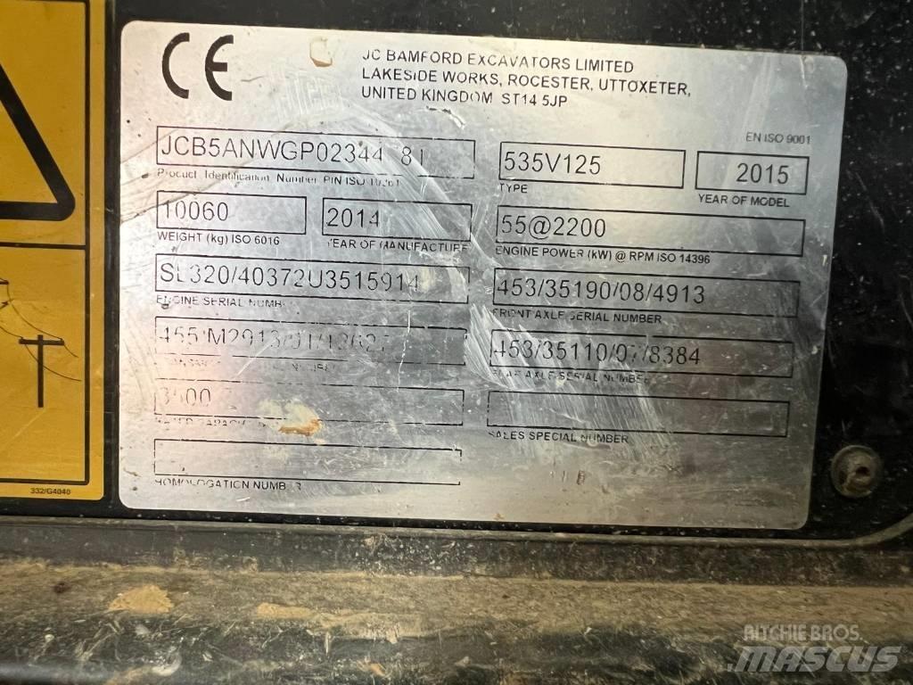 JCB 535-125 Teleskopski viličari