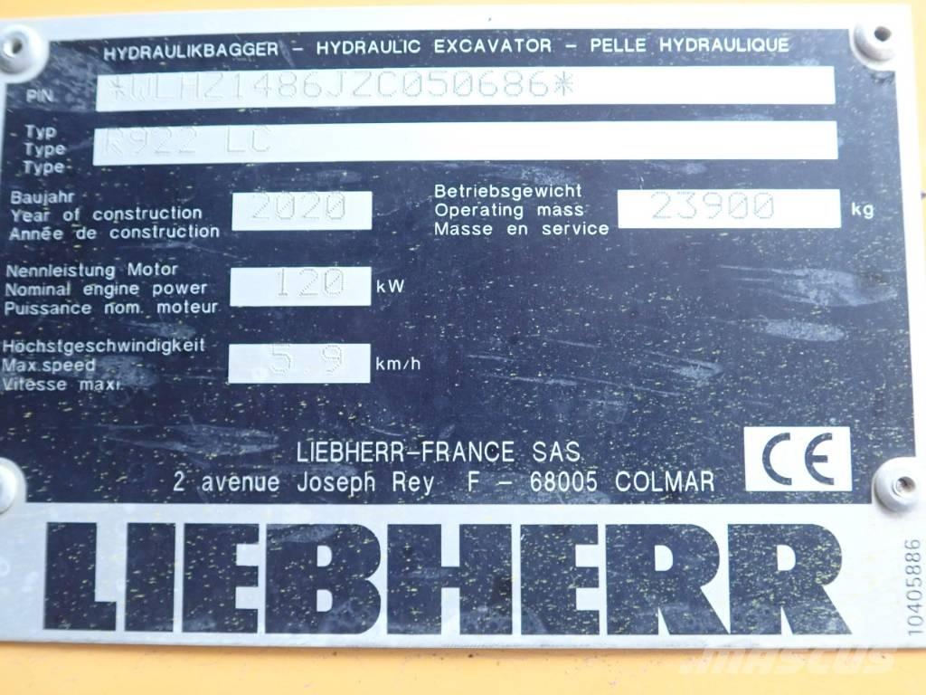 Liebherr R 922 LC Bageri gusjeničari