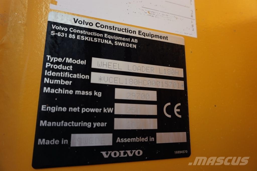 Volvo L 180 H Utovarivači na kotačima