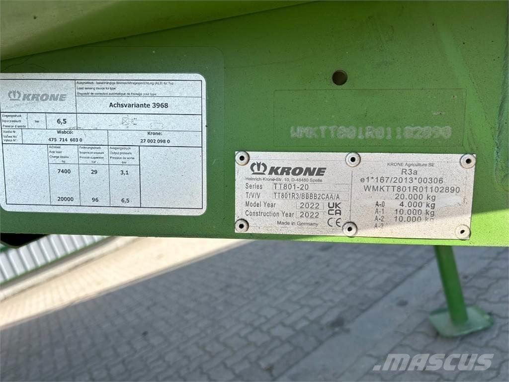 Krone GX 440 Oprema za polaganje i upravljanje