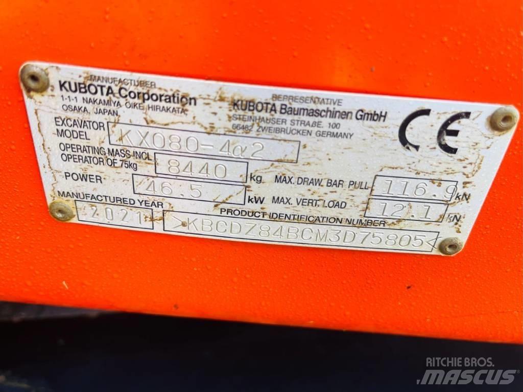 Kubota KX 080-4 Midi bageri 7t – 12t