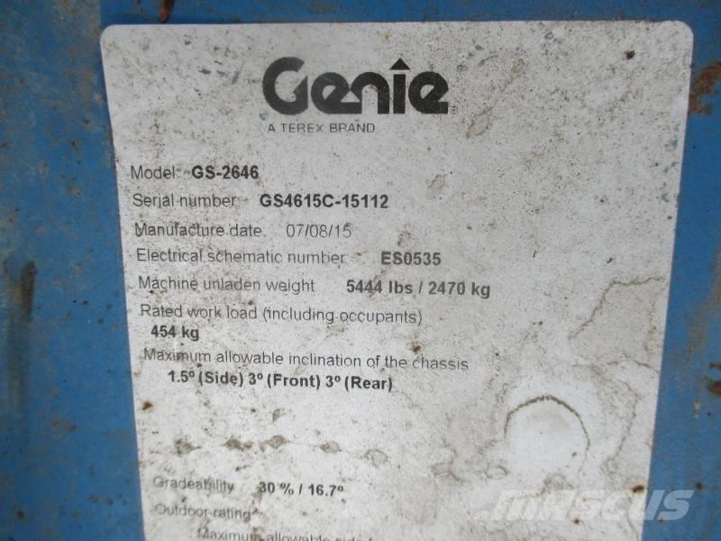 Genie GS 2646 Škaraste platforme