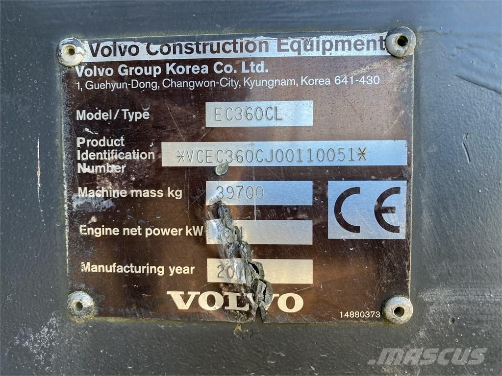 Volvo EC 360 C L Bageri gusjeničari