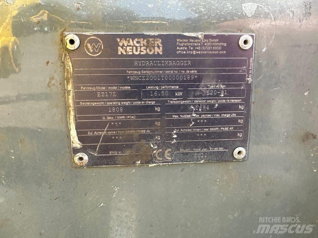 Wacker Neuson EZ17e Bageri gusjeničari