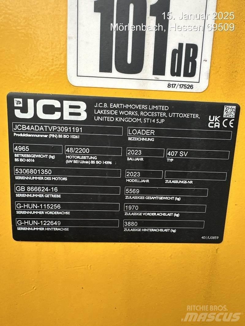 JCB 407 Utovarivači na kotačima