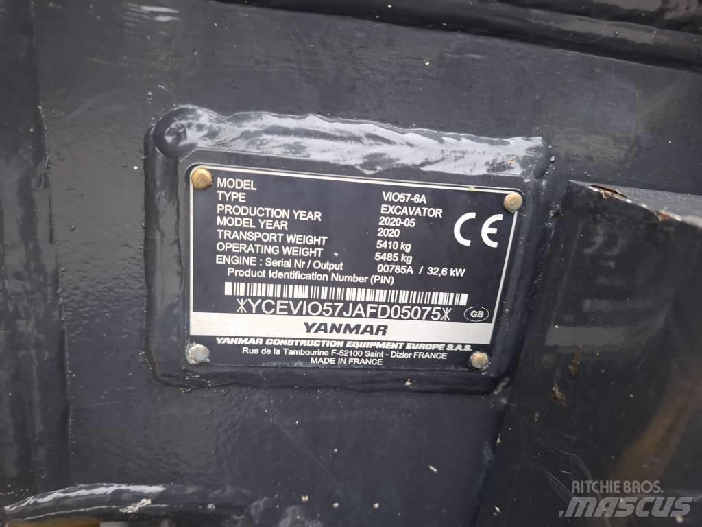 Yanmar Vio 57-6A Mini bageri <7t