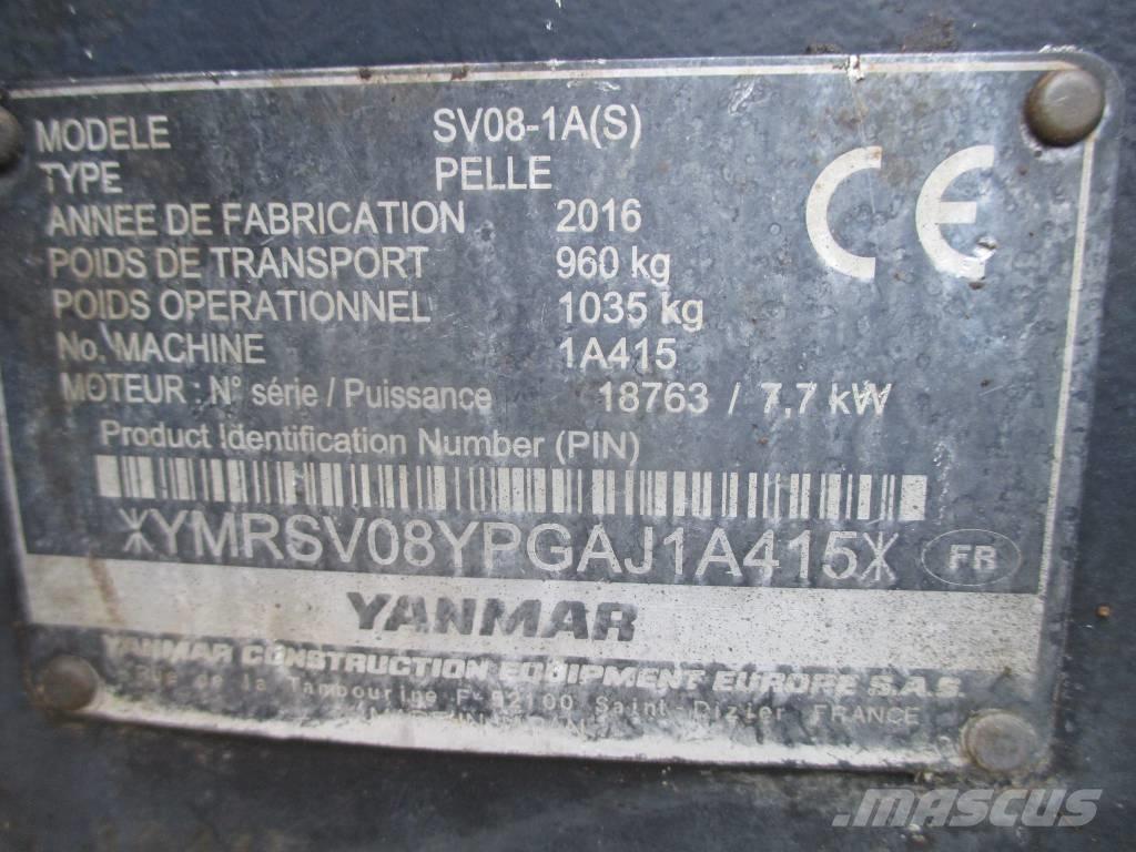 Yanmar SV 08-1 A Mini bageri <7t
