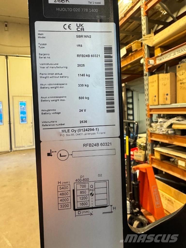 Mitsubishi SBR16N2 Samopogonski ručni viličari