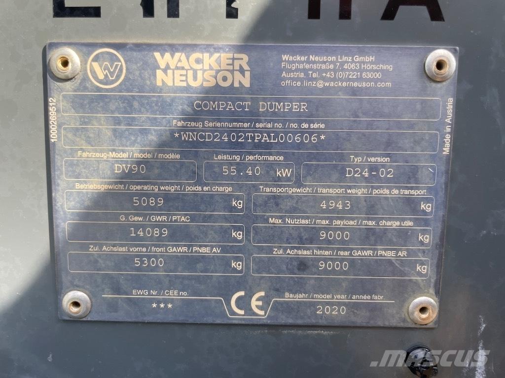 Wacker Neuson DV90 Demperi za gradilišta