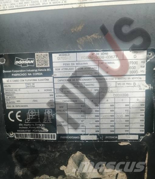 Doosan D 70 S-7 Dizelski viličari