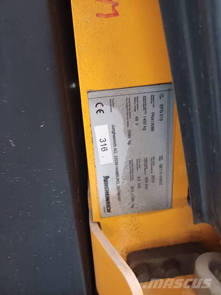 Jungheinrich EFG215 Električni viličari