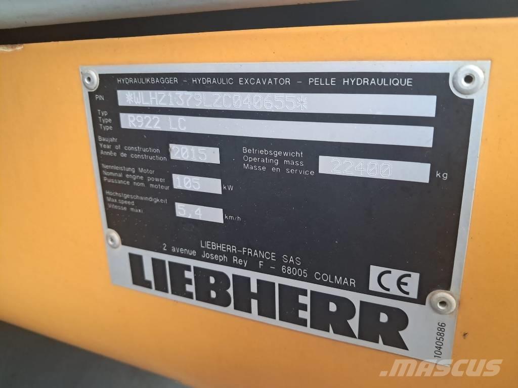 Liebherr R 922 LC Bageri gusjeničari