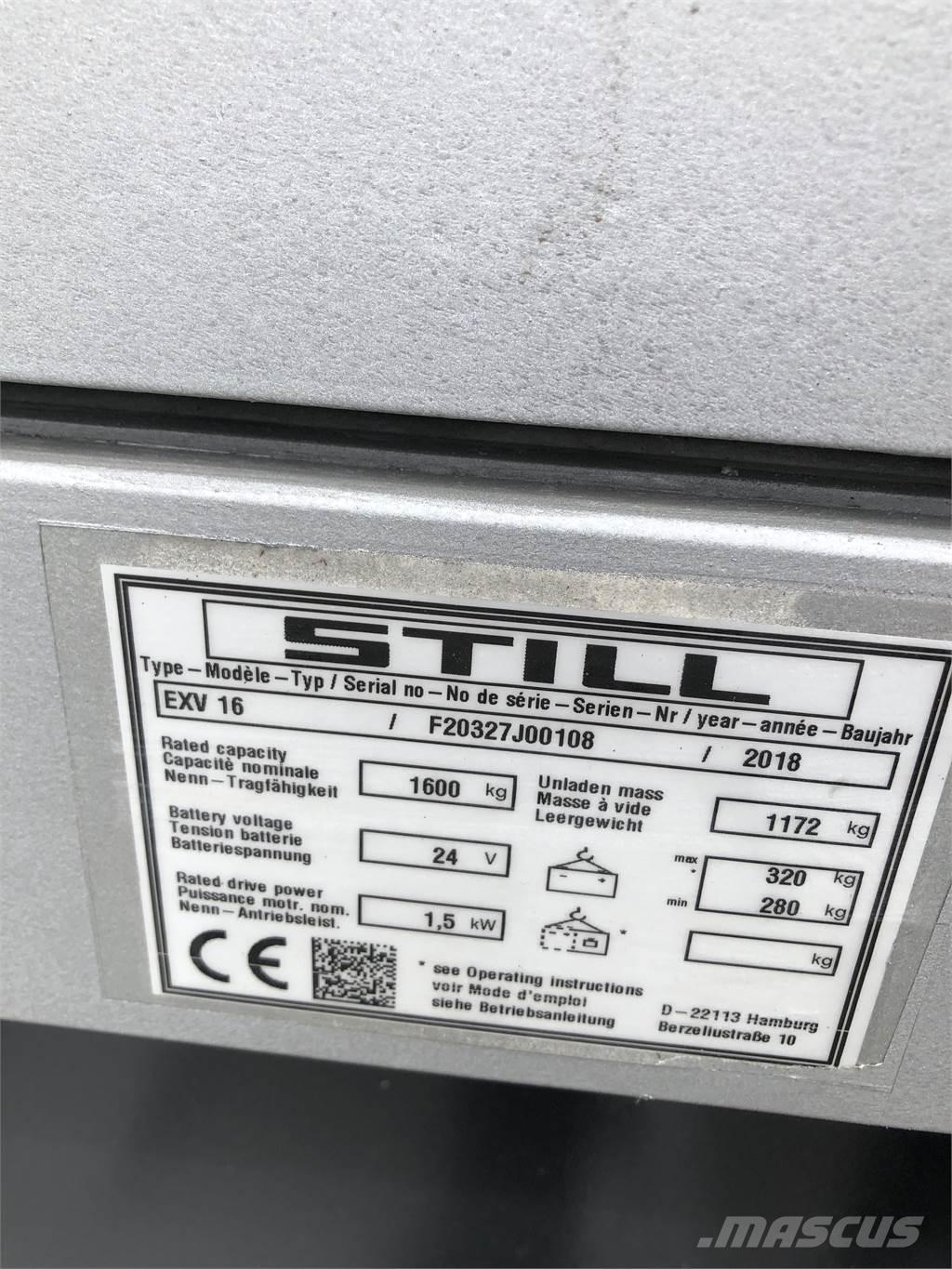 Still EXV 16 Samopogonski ručni viličari