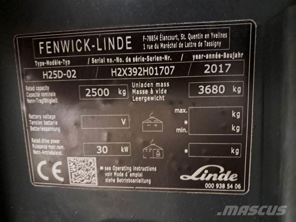 Linde H25D-02 Dizelski viličari