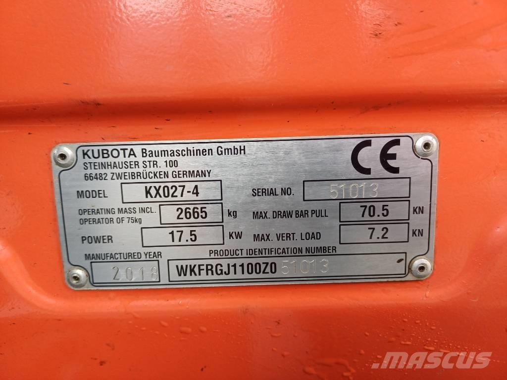 Kubota KX027-4 Mini bageri <7t