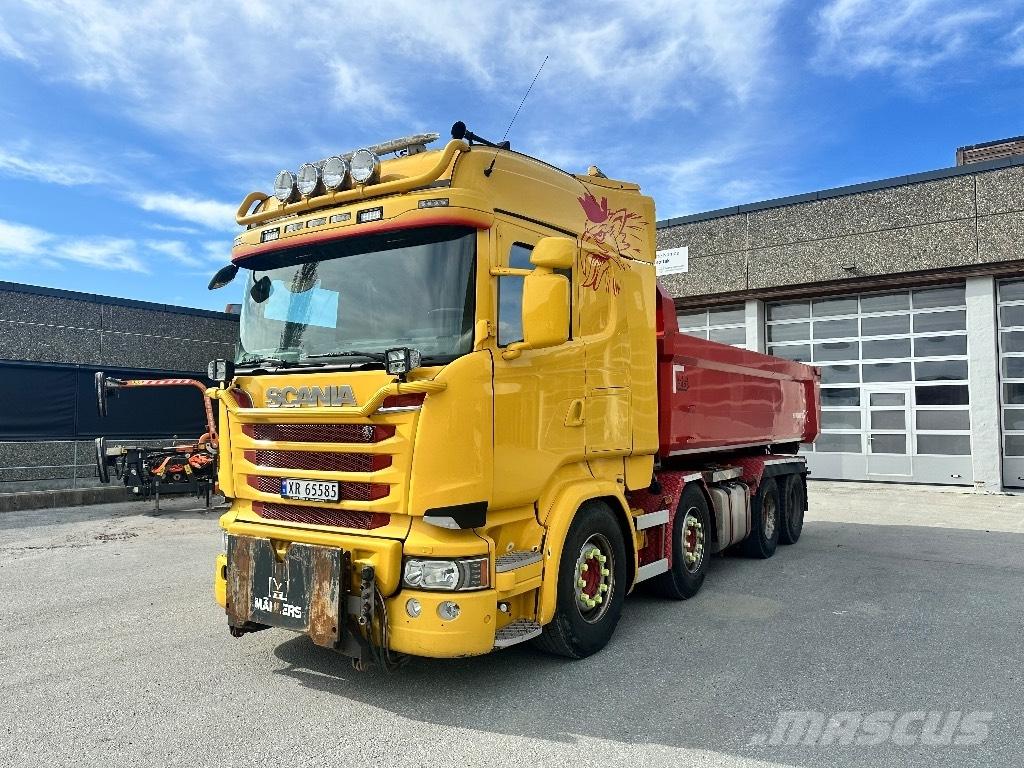 Scania 730 R Rol kiper kamioni s kukama za dizanje
