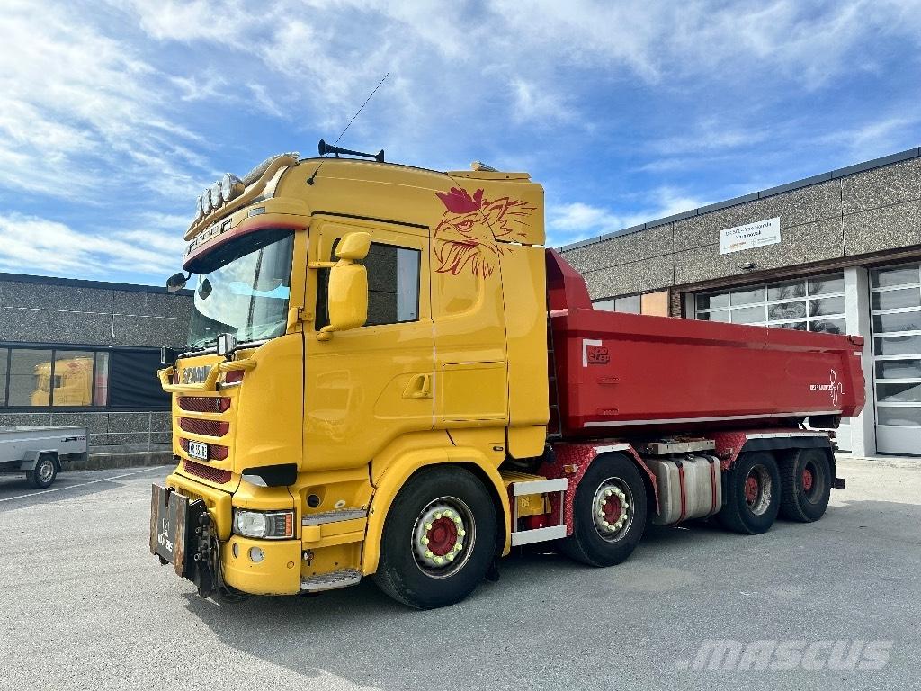 Scania 730 R Rol kiper kamioni s kukama za dizanje