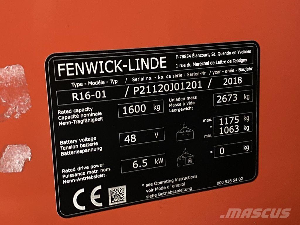 Linde R16-01 Viličari sa pomičnim stupom