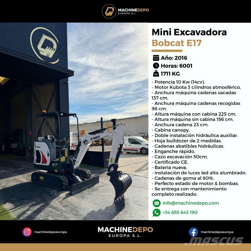 Bobcat E 17 Mini bageri <7t