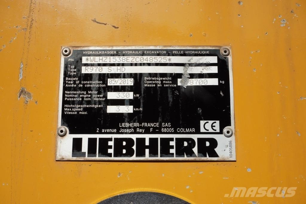 Liebherr R 970 SHD Bageri gusjeničari