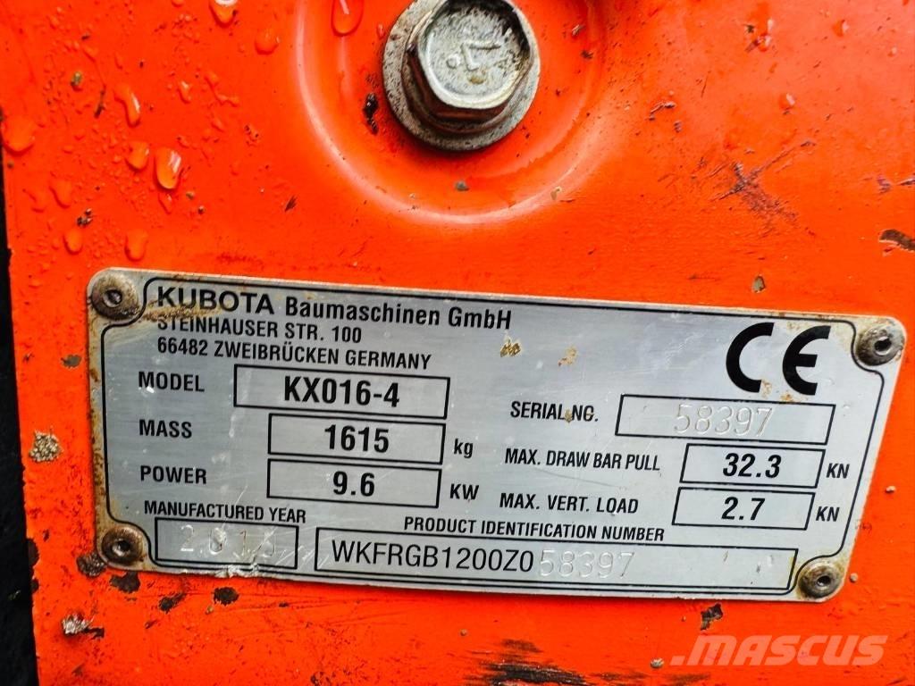 Kubota KX 016-4 Mini bageri <7t