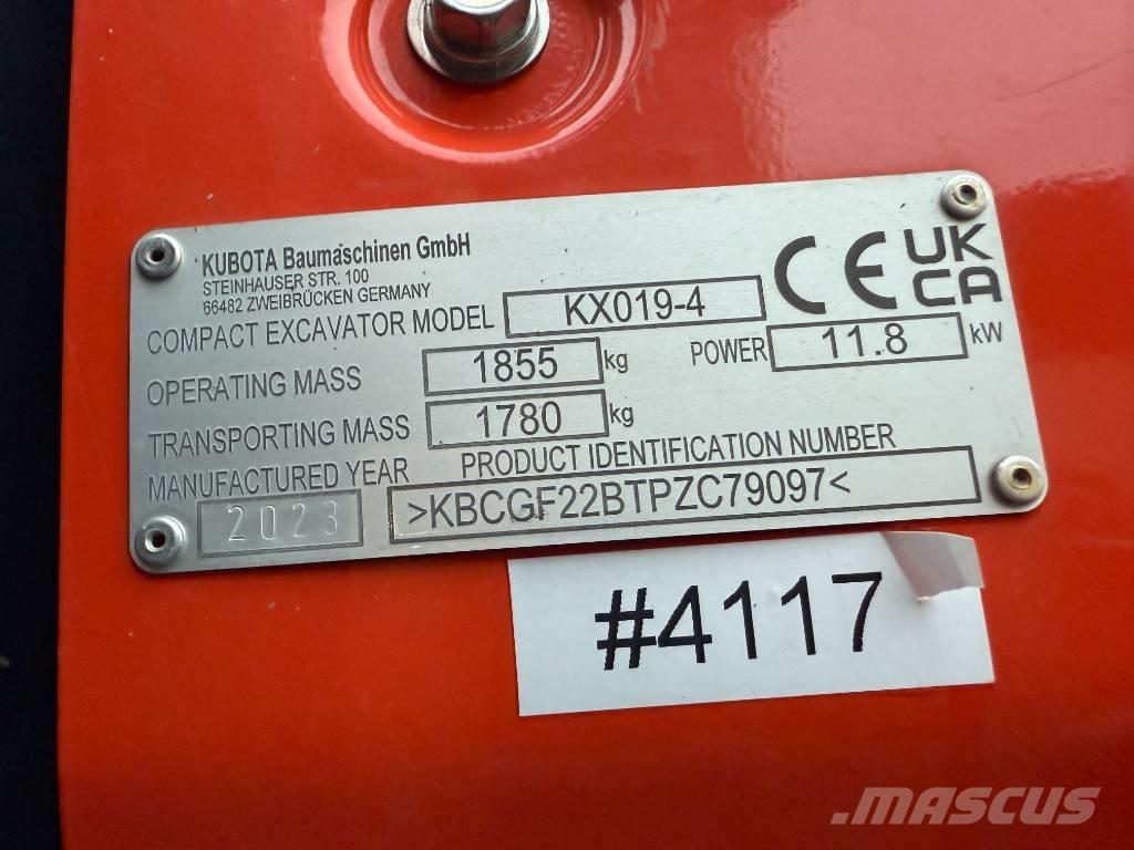 Kubota KX 019-4 Mini bageri <7t