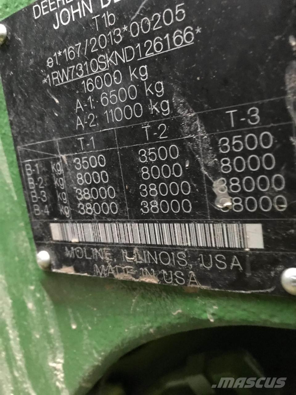 John Deere 7R 310 Traktori