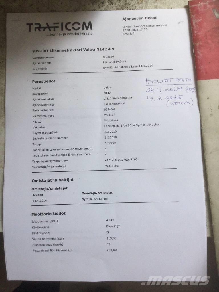 Valtra N 142 Direct Traktori