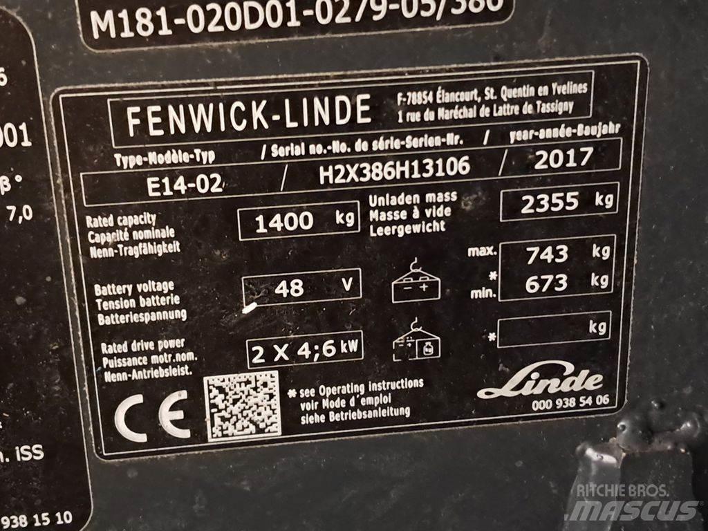 Linde E14-02 ion Električni viličari